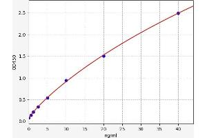 Typical standard curve (SERPINA7 ELISA Kit)