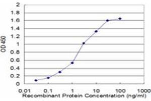 Detection limit for recombinant GST tagged ASNA1 is approximately 0. (ASNA1 Antikörper  (AA 239-348))