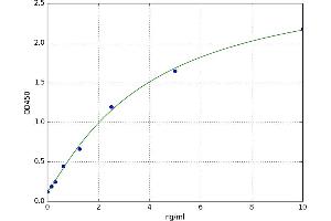 A typical standard curve (NFkB ELISA Kit)