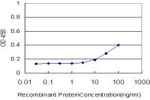 Detection limit for recombinant GST tagged NEUROG2 is approximately 10ng/ml as a capture antibody. (Neurogenin 2 Antikörper  (AA 36-112))