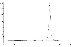 Size-exclusion chromatography-High Pressure Liquid Chromatography (SEC-HPLC) image for CUB Domain Containing Protein 1 (CDCP1) (AA 25-667) protein (His-Avi Tag,Biotin) (ABIN7274297)