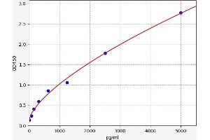 Typical standard curve (IRAK3 ELISA Kit)