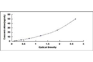 Typical standard curve (SEMA4D/CD100 ELISA Kit)