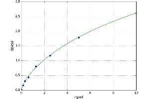 A typical standard curve