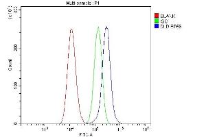 Flow Cytometry analysis of A549 cells using anti-DLD antibody (ABIN3043561). (DLD Antikörper  (AA 300-509))