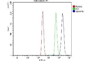 Flow Cytometry analysis of U937 cells using anti-ADAM10 antibody (ABIN7600656). (ADAM10 Antikörper  (AA 217-311))