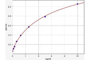 Typical standard curve (FGFR4 ELISA Kit)