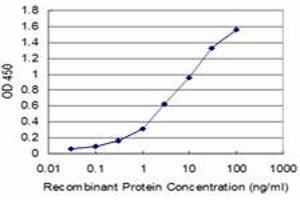 Detection limit for recombinant GST tagged BARX1 is approximately 0.