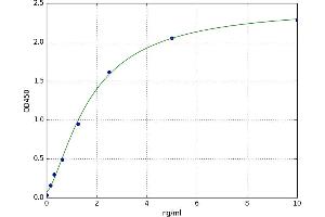 A typical standard curve (UBR4 ELISA Kit)