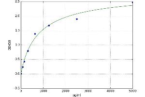 A typical standard curve (NFE2L1 ELISA Kit)
