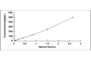 Typical standard curve (VEGFA ELISA Kit)