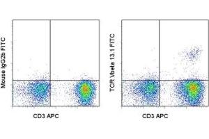 Image no. 1 for anti-TCR V Beta13.1 antibody (FITC) (ABIN475303) (TCR V Beta13.1 Antikörper (FITC))