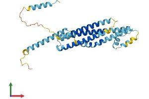 AlphaFold protein structure predicition of Mouse Recombinant Stx19 Protein, UniprotID Q8R1Q0