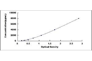 Typical standard curve (AMPD2 ELISA Kit)