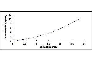 Typical standard curve (RAB5 ELISA Kit)
