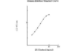 ELISA image for Elastase, Neutrophil Expressed (ELANE) ELISA Kit (ABIN612685) (ELANE ELISA Kit)