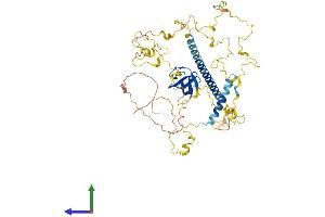 AlphaFold protein structure predicition of Human Recombinant CTTN Protein, UniprotID Q14247