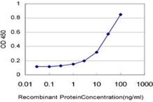 Detection limit for recombinant GST tagged LASS4 is approximately 0. (LASS4 Antikörper  (AA 57-139))