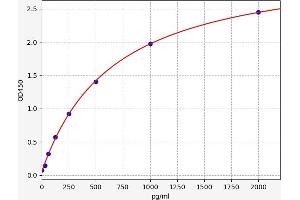 Typical standard curve (Fibulin 5 ELISA Kit)