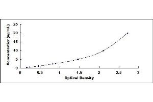 Typical standard curve (LPAR3 ELISA Kit)