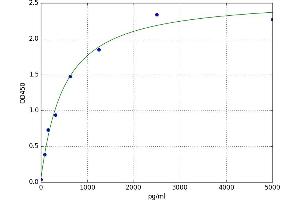 A typical standard curve (IRF5 ELISA Kit)
