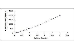Typical standard curve (tau ELISA Kit)