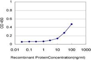 Detection limit for recombinant GST tagged PTGES2 is approximately 3ng/ml as a capture antibody. (PTGES2 Antikörper  (AA 270-377))