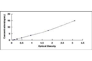 Typical standard curve