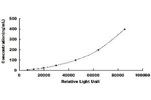 Typical standard curve