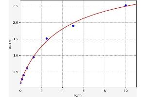Typical standard curve