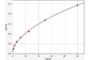 Typical standard curve (GOT2 ELISA Kit)