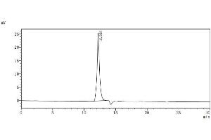 The purity of TNFRSF10A was greater than 95 % as determined by SEC-HPLC