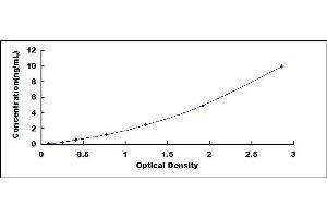 Typical standard curve (WNT10A ELISA Kit)