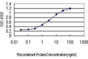 Detection limit for recombinant GST tagged AKAP13 is approximately 0. (AKAP13 Antikörper  (AA 1-110))