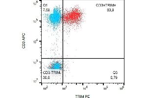 Flow Cytometry (FACS) image for anti-T Cell Receptor Associated Transmembrane Adaptor 1 (TRAT1) (AA 29-186), (Intracellular) antibody (PE) (ABIN125716)