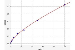 Typical standard curve (FZD1 ELISA Kit)