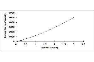 Typical standard curve