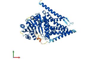 Protein Structure (PS) image for Hyaluronan Synthase 3 (HAS3) (AA 1-553) protein (His tag) (ABIN7554152)