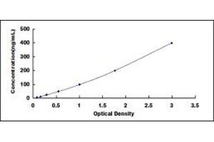 Typical standard curve (P-Selectin ELISA Kit)