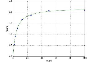 A typical standard curve (S100A11 ELISA Kit)