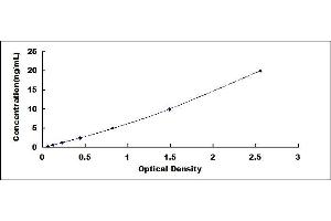 Typical standard curve (CSF1R ELISA Kit)