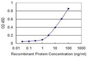 Detection limit for recombinant GST tagged ADAMTS17 is 0. (ADAMTS17 Antikörper  (AA 543-650))