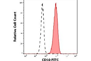 Flow Cytometry (FACS) image for anti-Membrane Metallo-Endopeptidase (MME) antibody (FITC) (ABIN93932)
