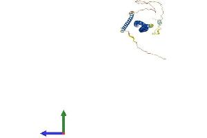 AlphaFold protein structure predicition of Human Recombinant TEX9 Protein, UniprotID Q8N6V9