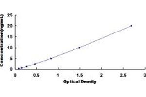 Typical standard curve (NPR3 ELISA Kit)