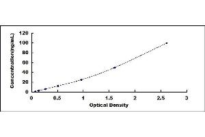 Typical standard curve (FBLN3 ELISA Kit)