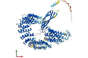 AlphaFold protein structure predicition of Mouse Recombinant Ints7 Protein, UniprotID Q7TQK1