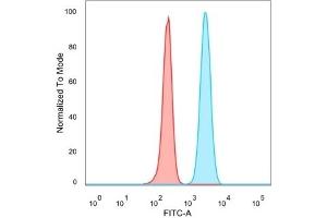 Flow Cytometric Analysis of PFA-fixed HeLa cells. (SMNDC1 Antikörper)