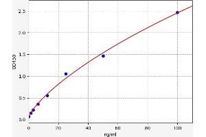 Typical standard curve