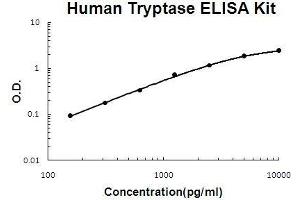 Human Tryptase EZ Set ELISA Kit standard curve